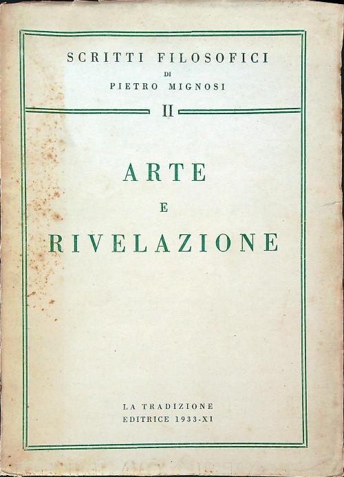 Arte e rivelazione