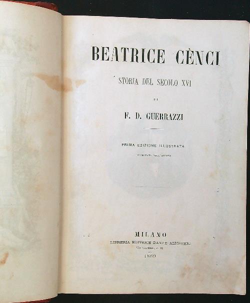 Beatrice Cenci. Storia del secolo XVI