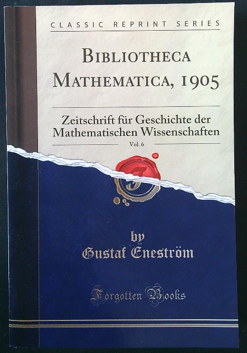 Bibliotheca Mathematica 1905 vol. 6