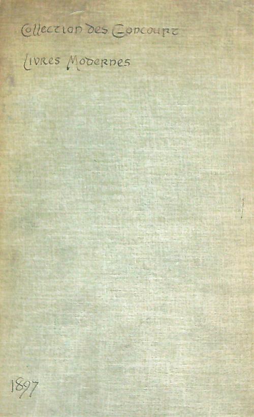 Bibliotheque des Goncourt. Livres Modernes