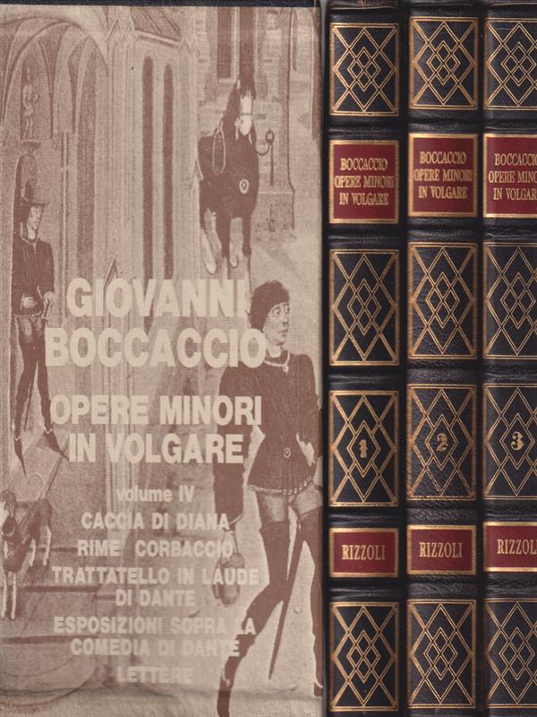 Boccaccio. Opere minori in volgare. 4 Volumi