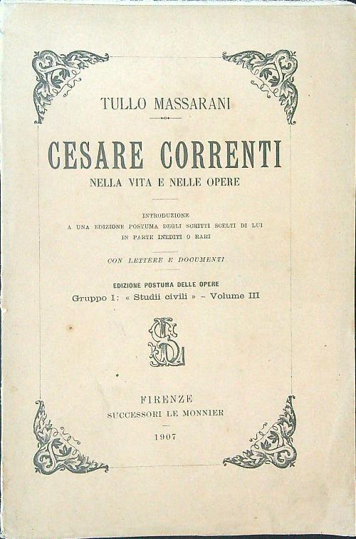 Cesare Correnti nella vita e nelle opere