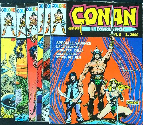 Conan il barbaro da n. 1/marzo 1989 a n. 6/agosto …