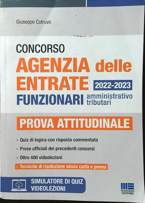 Concorso Agenzia delle entrate 2022-2023. Funzionari