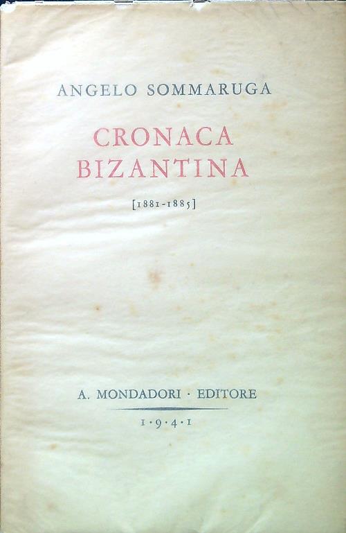 Cronaca bizantina (1881-1885)