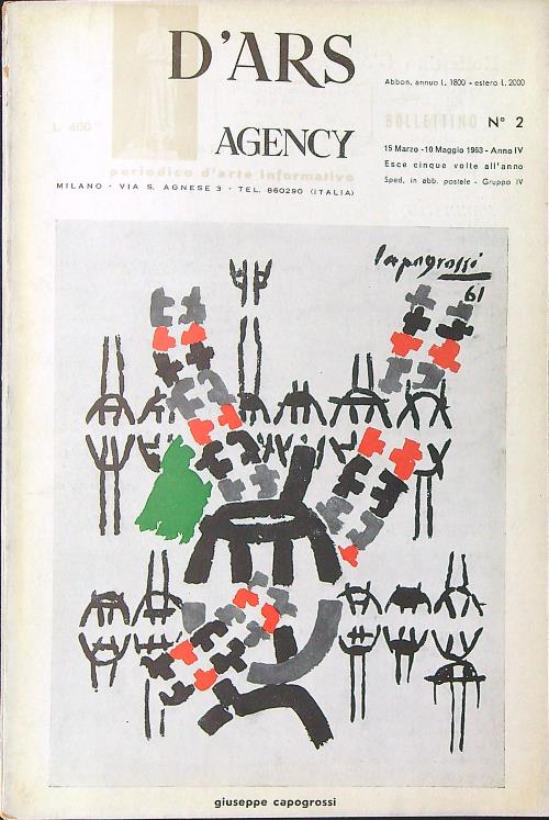D'ars Agency Bollettino n. 2 15 marzo - 10 maggio …