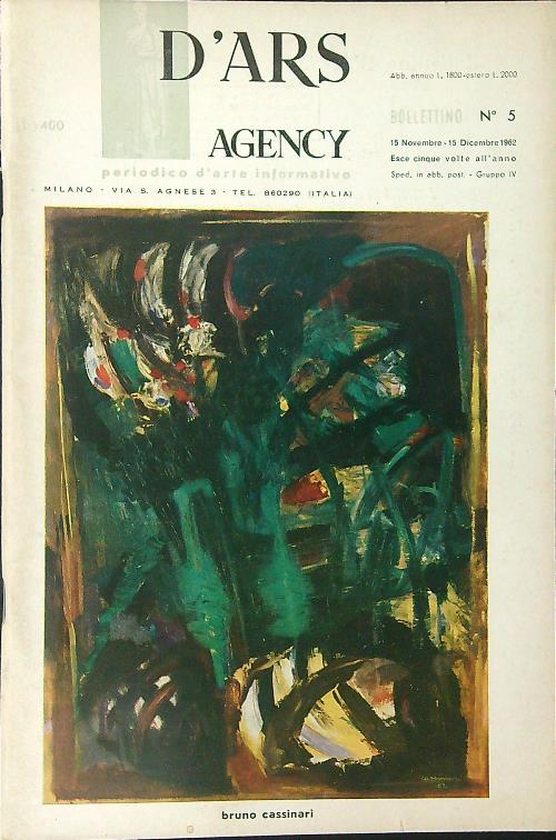D'ars agency Bollettino n. 5 15 novembre - 15 dicembre …