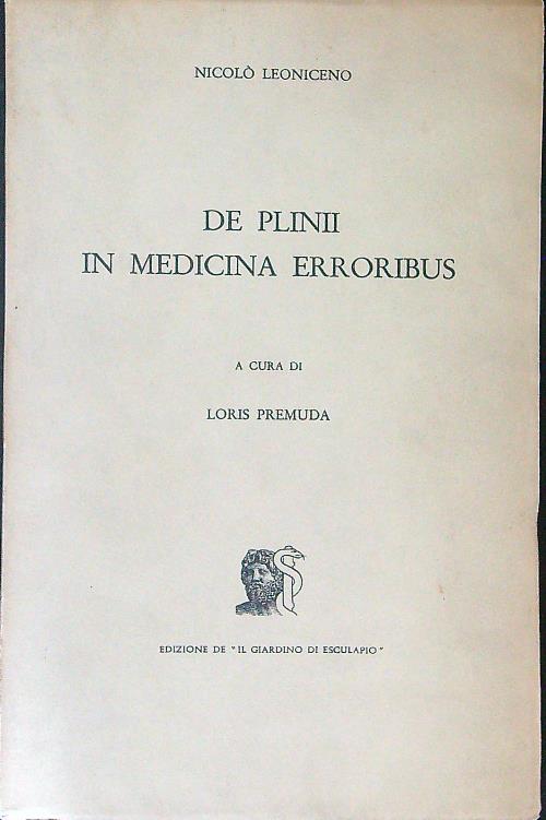 De Plinii in medicina erroribus