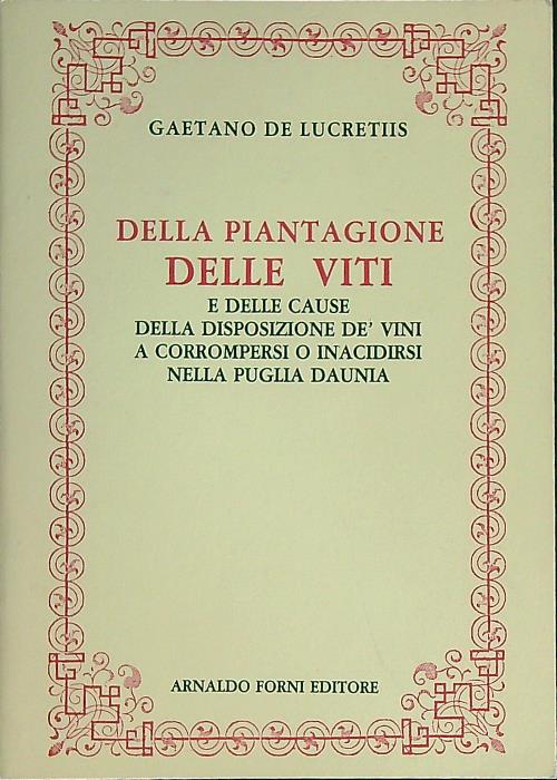 Della piantagione delle viti