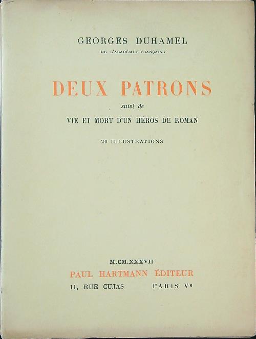 Deux Patrons DEDICA A PUGNO DELL'AUTORE