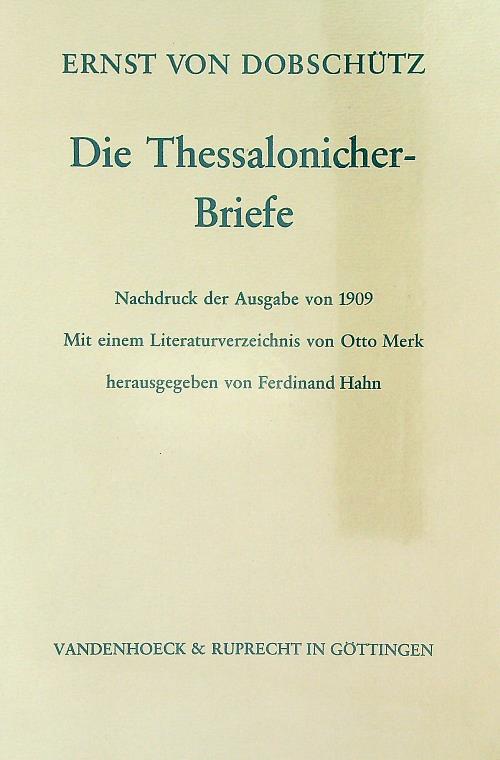 Die Thessalonicher-Briefe
