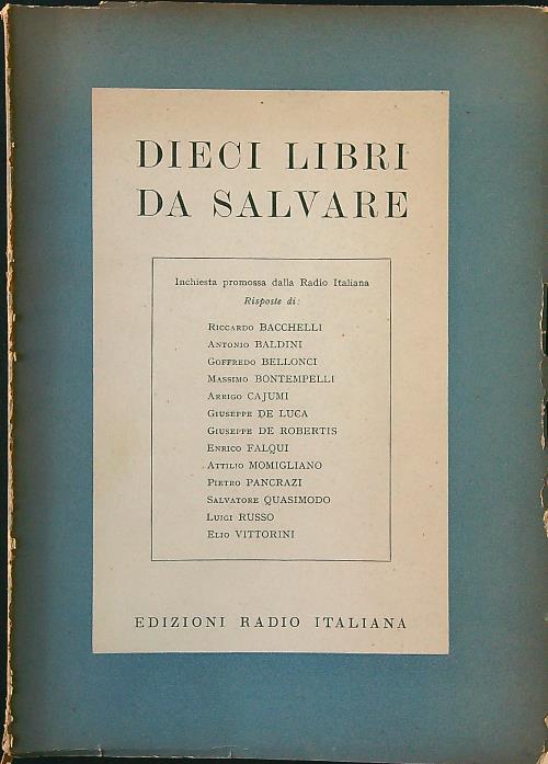 Dieci libri da salvare