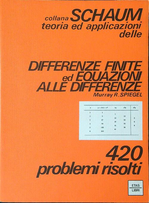 Differenze finite ed equazioni alle differenze