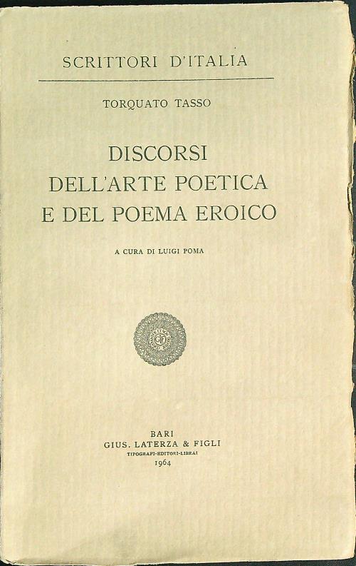 Discorsi dell'arte poetica e del poema eroico