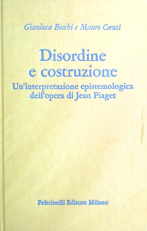 Disordine e costruzione