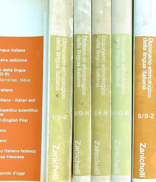 Dizionario etimologico della lingua italiana. 5vv