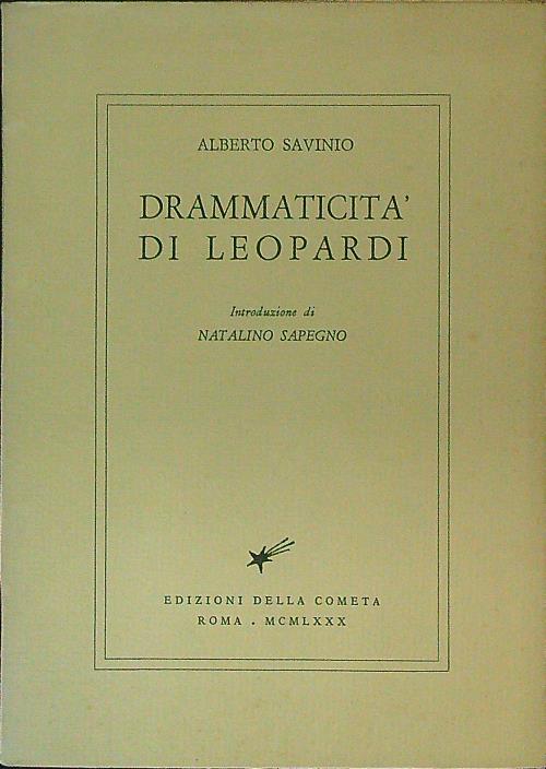 Drammaticita' di Leopardi