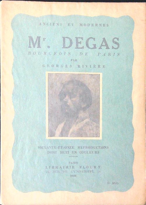 Edgar Degas bourgeois de Paris