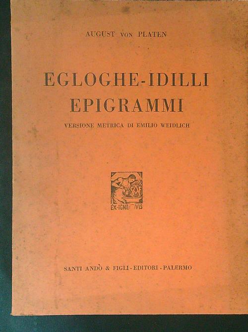 Egloghe-Idilli epigrammi