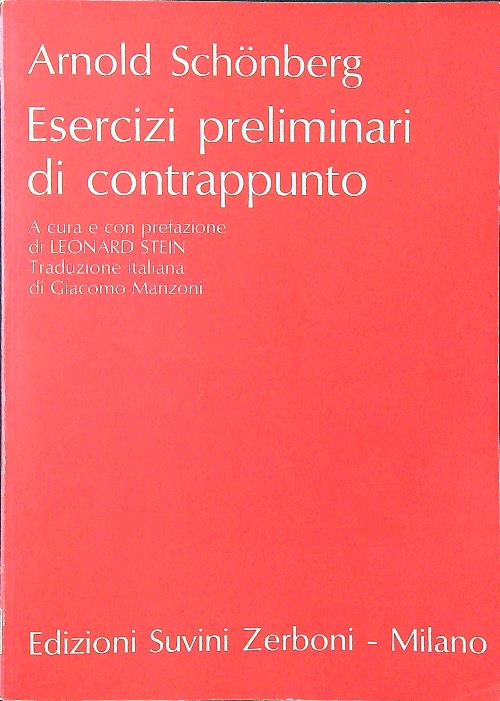 Esercizi preliminari di contrappunto