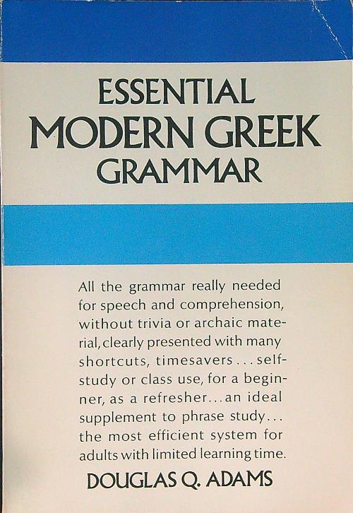 Essential modern Greek grammar
