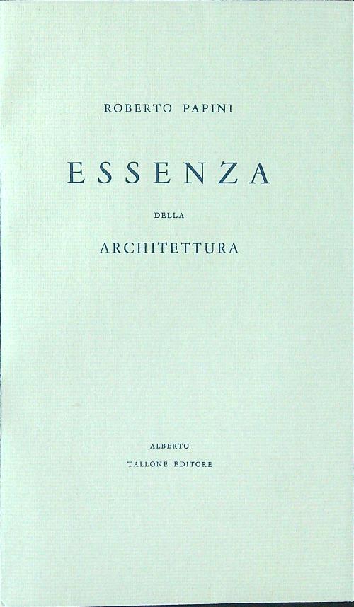 Essenza dell'architettura