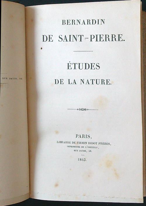 Etudes de la nature
