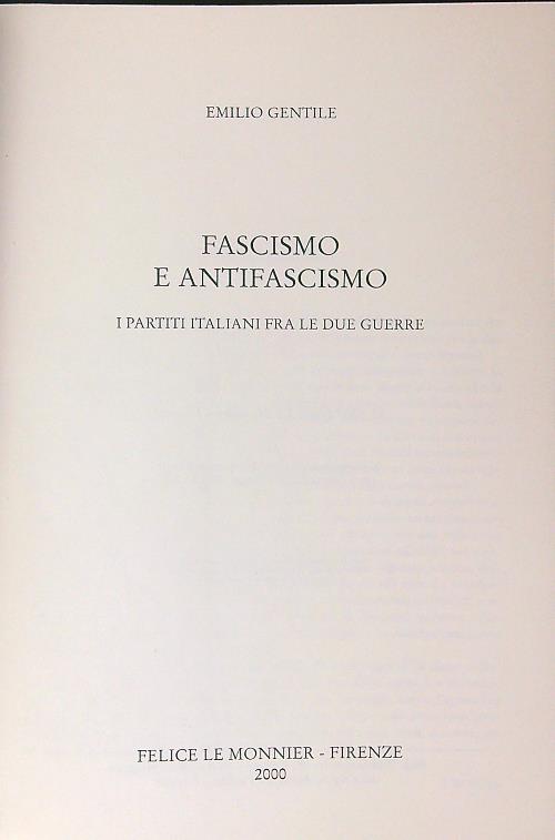 Fascismo e antifascismo