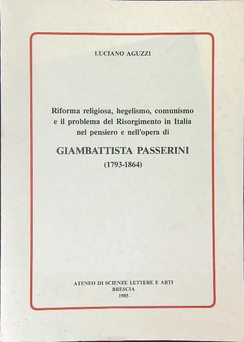 Giambattista Passerini 1793 - 1864