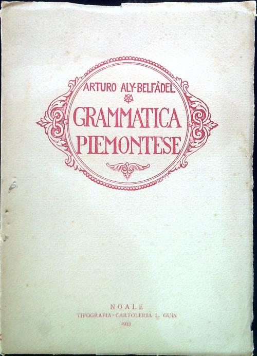 Grammatica piemontese