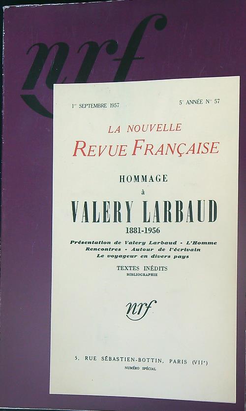 Hommage a' Valery Larbaud