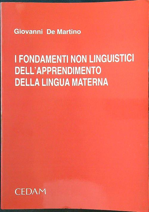 I fondamenti non linguistici dell'apprendimento della lingua materna