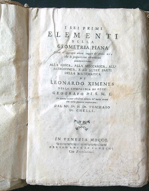 I sei primi elementi della geometria piana