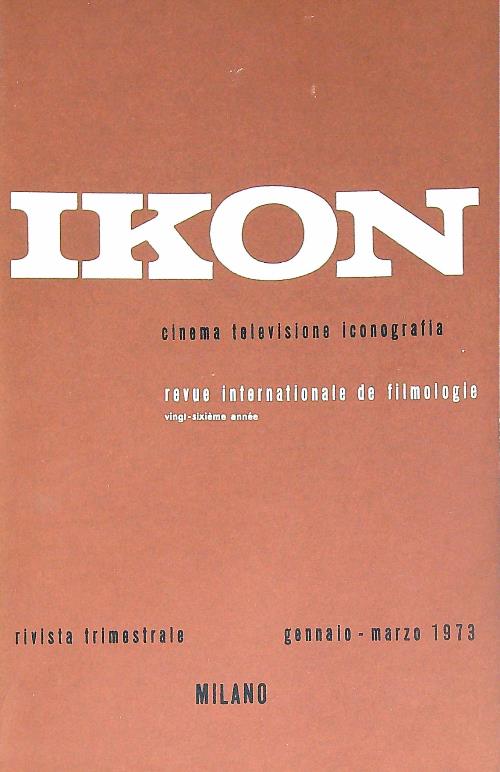 Ikon 84/Gennaio-marzo 1973