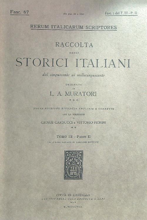 Il diario romano di Gaspare Pontani Fasc 2 del tomo …