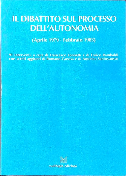 Il dibattito sul processo dell'autonomia aprile 1979 - febbraio 1983