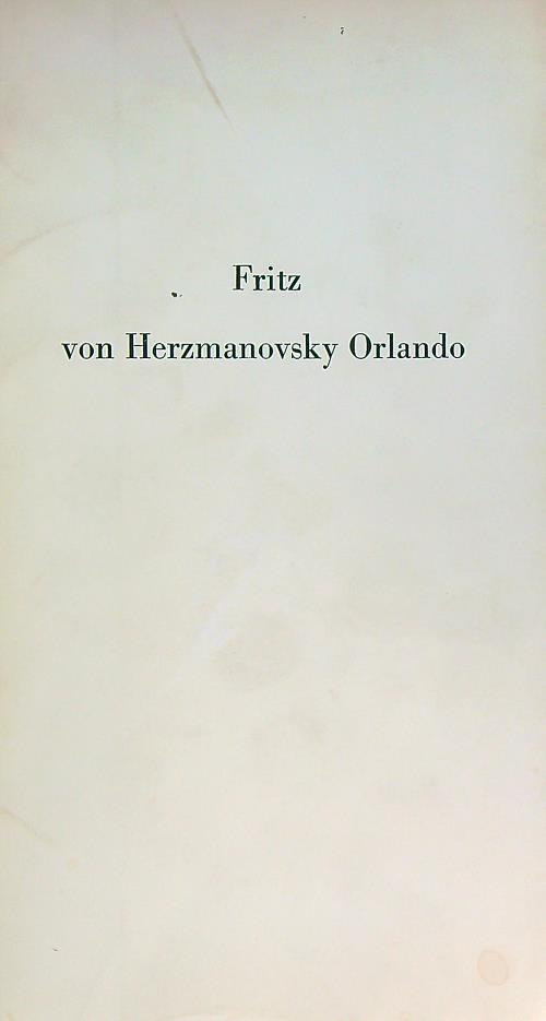 Il disegno erotico di Fritz von Herzmanovsky Orlando