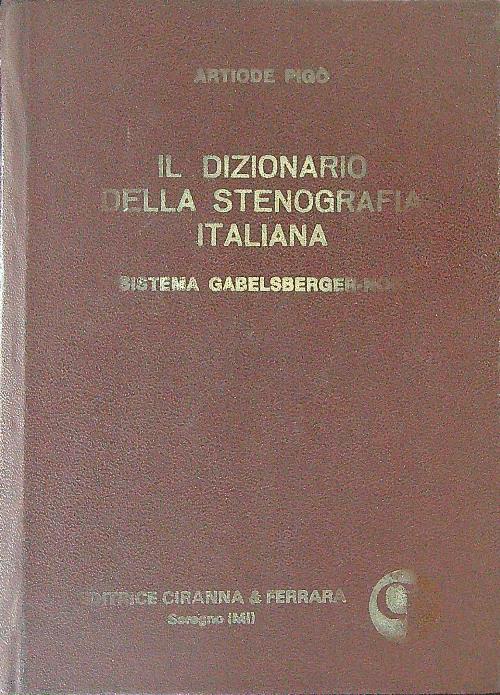 Il dizionario della stenografia Italiana