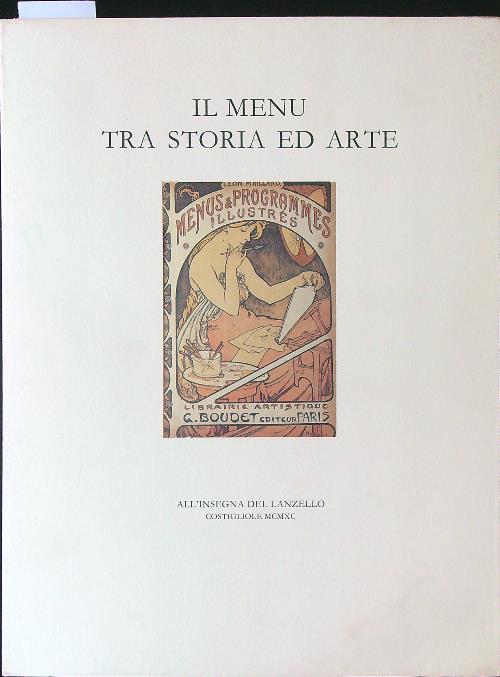Il menu tra storia ed arte