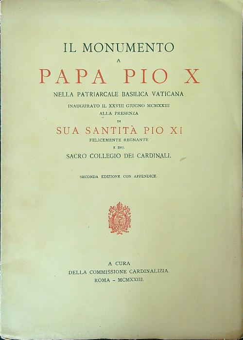 Il monumento a Papa Pio X