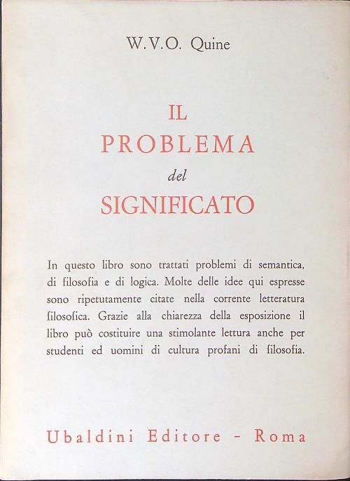 Il problema del significato