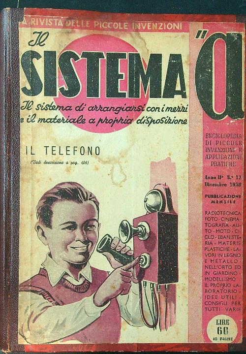 Il sistema 'A' annata completa 1950 (12 numeri)