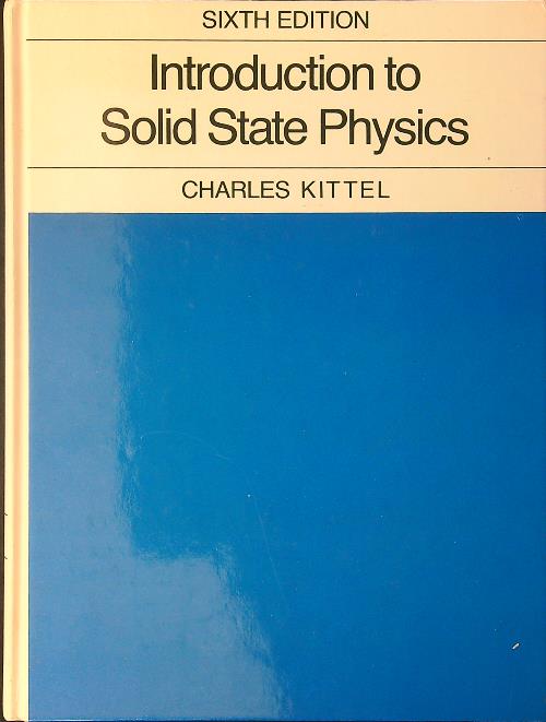 Introduction to solid state physics