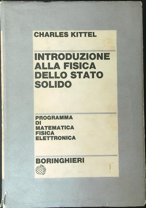 Introduzione alla fisica dello stato solido