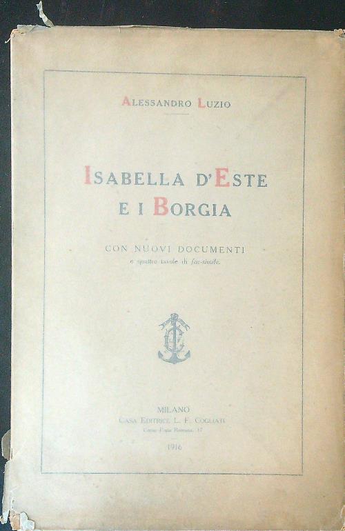 Isabella d'Este e i Borgia DA RILEGARE