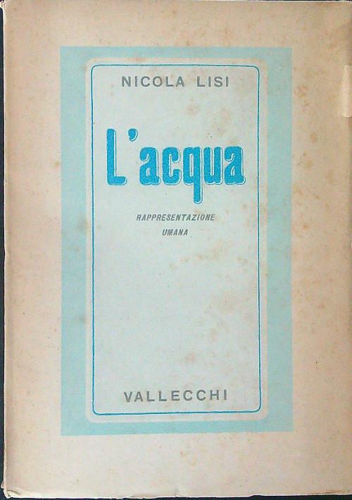 L'acqua