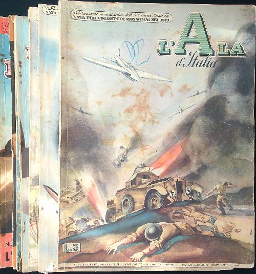 L'Ala d'Italia 9 voll. vari anno 1942-1943