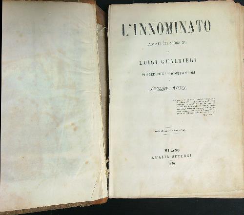 L'Innominato. Racconto del secolo XVI DA RILEGARE