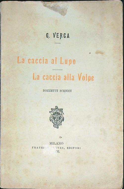 La caccia al lupo. La caccia alla volpe. Bozzetti scenici