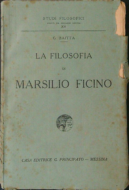 La filosofia di Marsilio Ficino